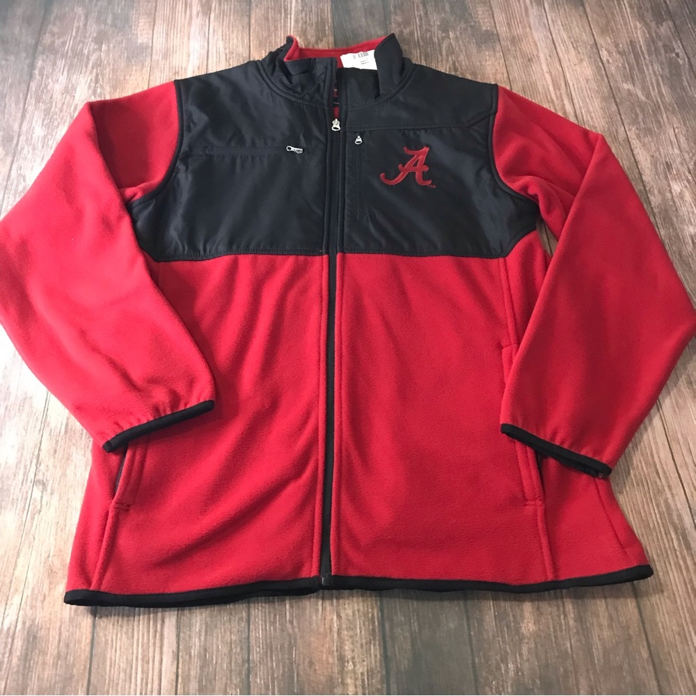 Genuine Stuff Fleece Zippered Alabama Jacket Size M NWT